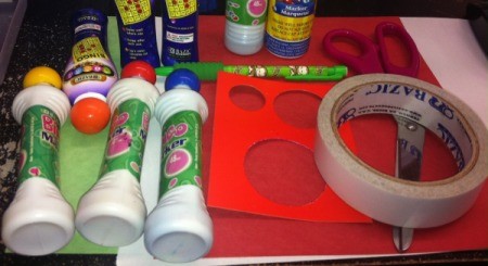 supplies for candy cane crafts