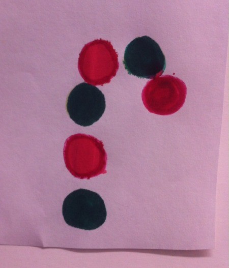 Bingo marker candy cane