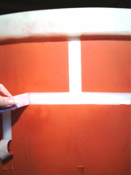 removing horizontal tape