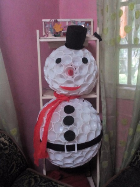 finished snowman