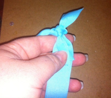ribbon tied in a knot