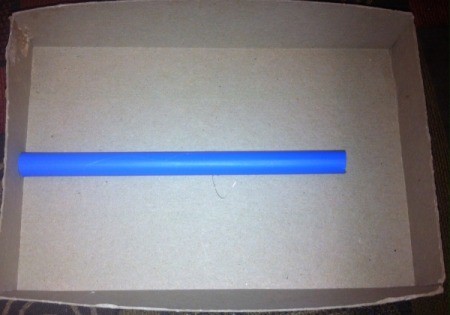 Easy Marble Maze - placing first straw for smaller maze