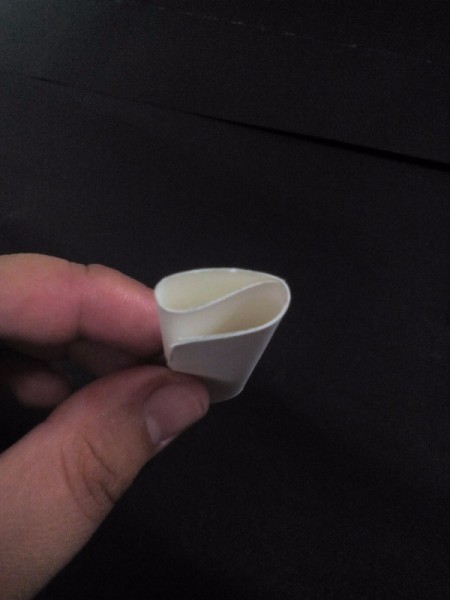 folded white paper ready to cut