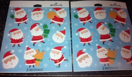 Christmas Sticker Memory Game - Christmas stickers of Santa