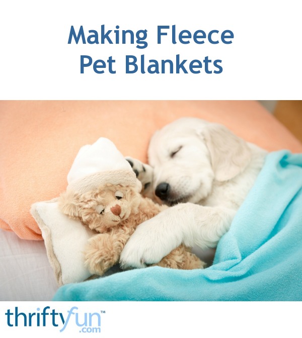 Making Fleece Pet Blankets ThriftyFun