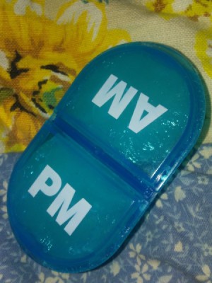 A pill keeper full of Vaseline