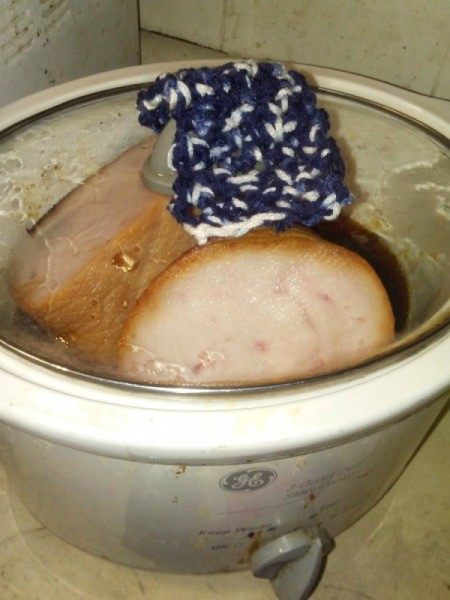 Ham in the crockpot
