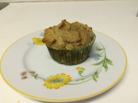 baked muffin on a plate