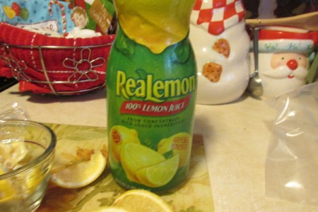 Using Lemon as an Odor Remover - bottle of real lemon juice