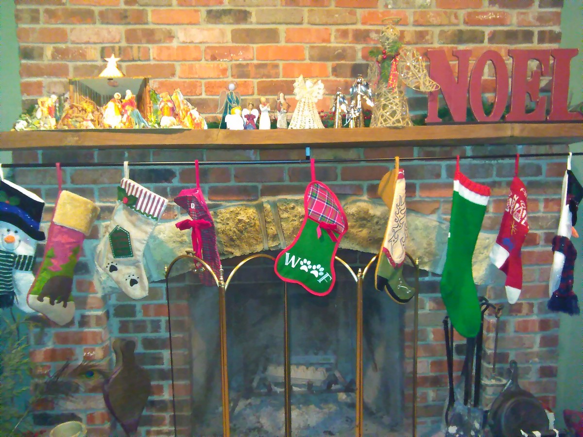 Curtain Rod For Hanging Stockings Thriftyfun I Use A Curtain Rod To Hang The Stockings From Fireplace Mantel It Will Handle More Weight Then Stocking Holders Do And Its Easy Slide