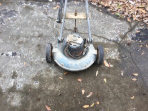 Information on Old Electric Lawn  Mower - old mower with round housing