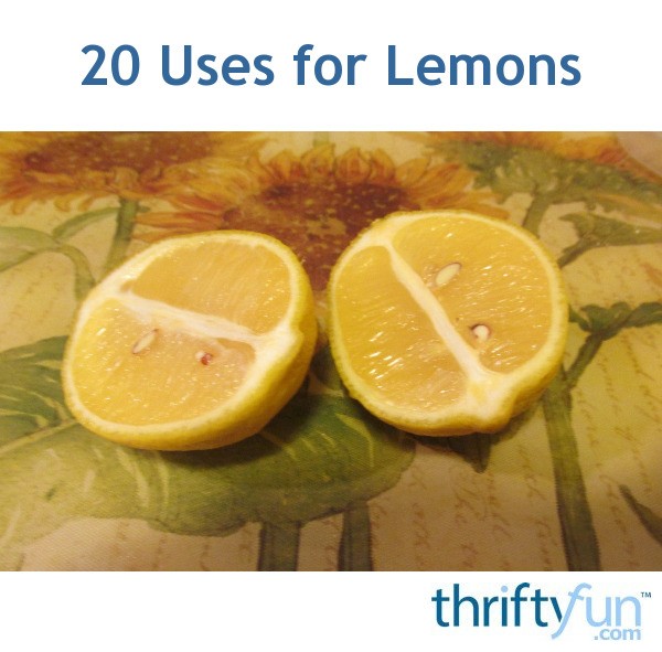 20 Uses for Lemons ThriftyFun