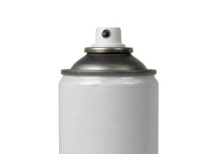 A spray can of varnish.