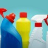 bottles of cleaners
