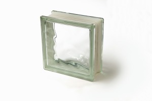Photo of a glass block.