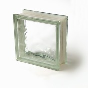 Photo of a glass block.