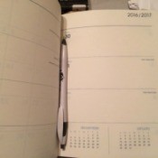 A datebook that can be used as a journal.
