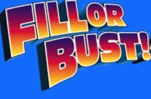 The Fill or Bust logo from the card game.