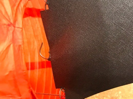 'Sharky' Goldfish Paper Lantern Decoration - small piece of wire end poked through the fin