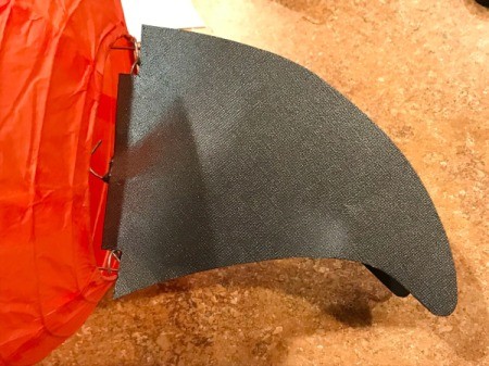 'Sharky' Goldfish Paper Lantern Decoration - fin ready to glue together