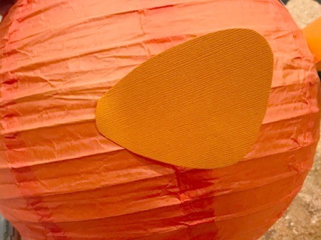 'Sharky' Goldfish Paper Lantern Decoration - fins glued on sides