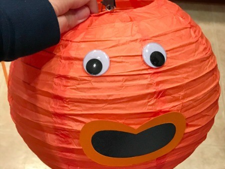 'Sharky' Goldfish Paper Lantern Decoration - eyes glued on