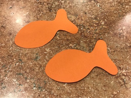 Goldfish Party Treat Bags - two orange fish