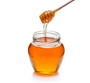 A jar of honey.