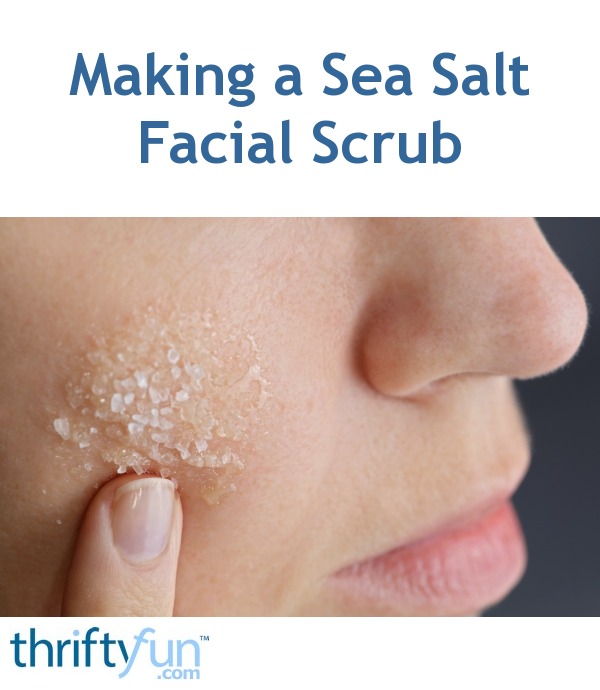 Making a Sea Salt Facial Scrub Thr image pic