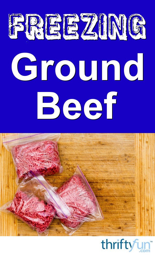 Freezing Ground Beef ThriftyFun