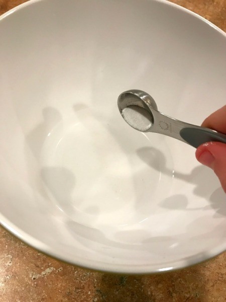 Homemade Flubber - in separate bowl combine borax and hot water
