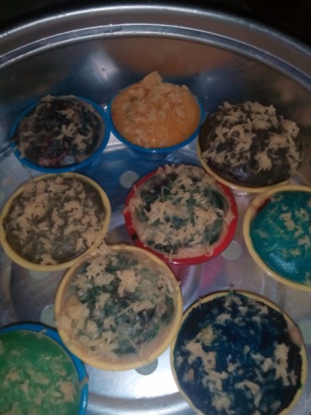 Puto Cheese cups steamed