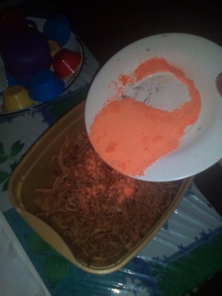 Sauce for crunchy spaghetti.