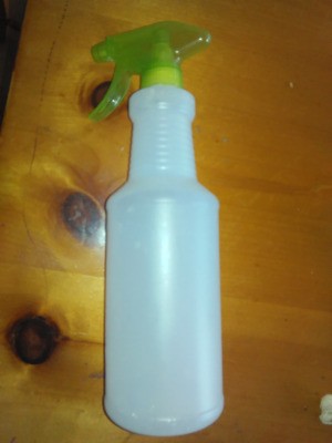 Homemade Static Guard - empty spray bottle