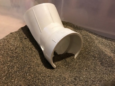Indoor Sandbox - PVC pipe joint