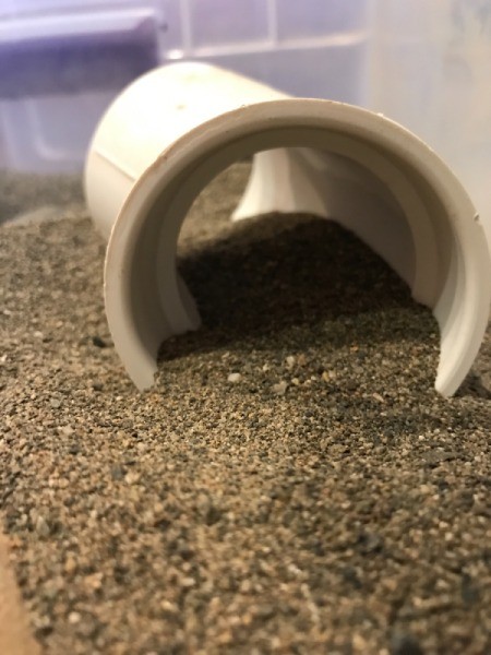 Indoor Sandbox - PVC joint tunnel