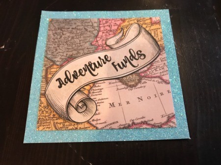 Adventure Funds Jar - attach to smaller square