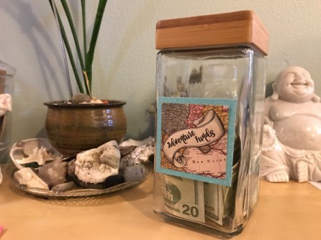 Adventure Funds Jar - fill with money and gift