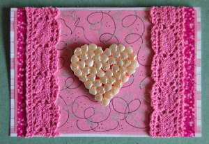 Abundant Hearts Valentine's Day Card - finished card