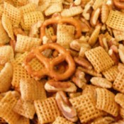 Gluten Free Chex Party Mix closeup