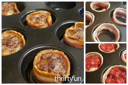Bacon Wrapped Mini Meat Loaf Recipe