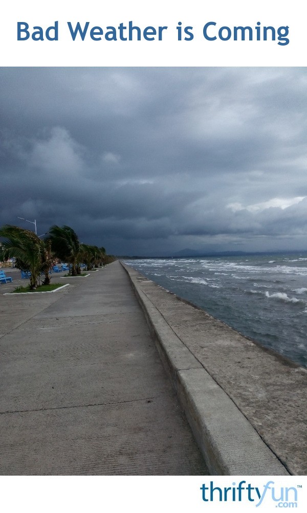 Bad Weather is Coming | ThriftyFun