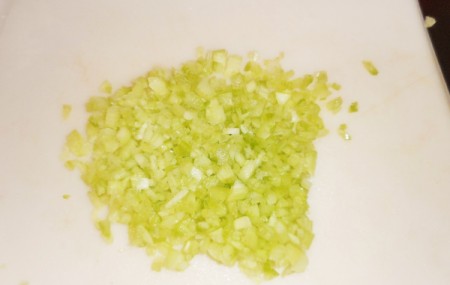 chopped celery