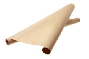 Decorating Plain Brown Paper for Gift Wrapping - two rolls of plain brown wrapping paper
