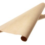 Decorating Plain Brown Paper for Gift Wrapping - two rolls of plain brown wrapping paper