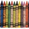 A row of crayons.