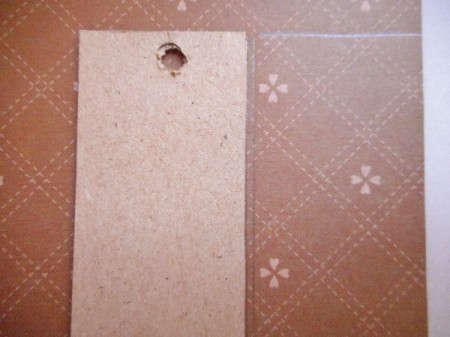 Sturdy Chipboard Bookmarks - trace the bookmark onto your decorative paper, trace hole on wrong side and then cut out and carefully glue together