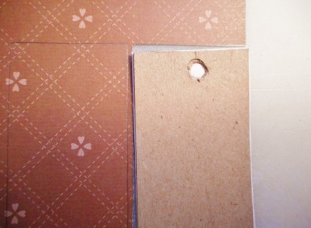Sturdy Chipboard Bookmarks - once glue dry on first side repeat previous step for other side
