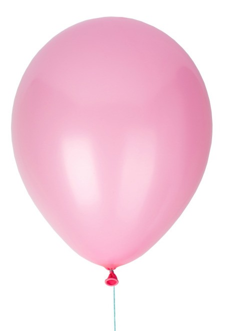 A pink balloon.
