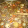 vegetables added to broth